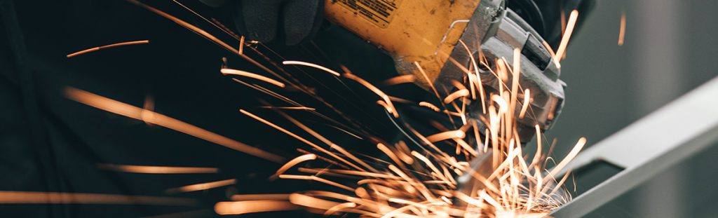 Red seal welder using a grinder